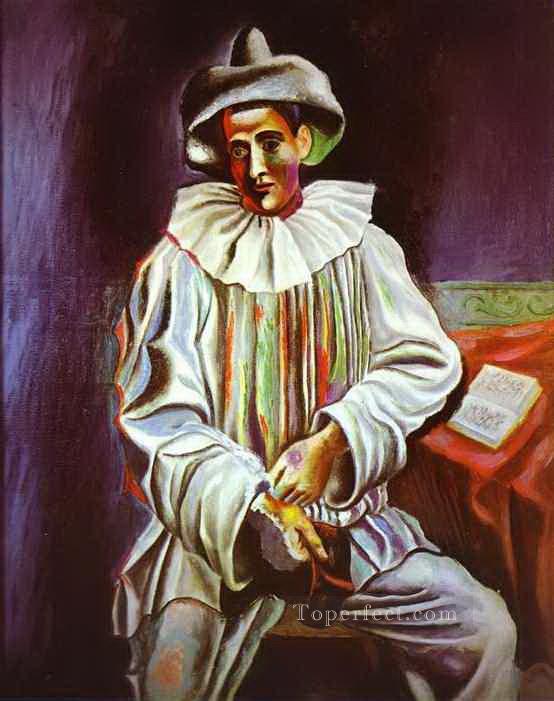 Pierrot 1918 cubist Pablo Picasso Oil Paintings